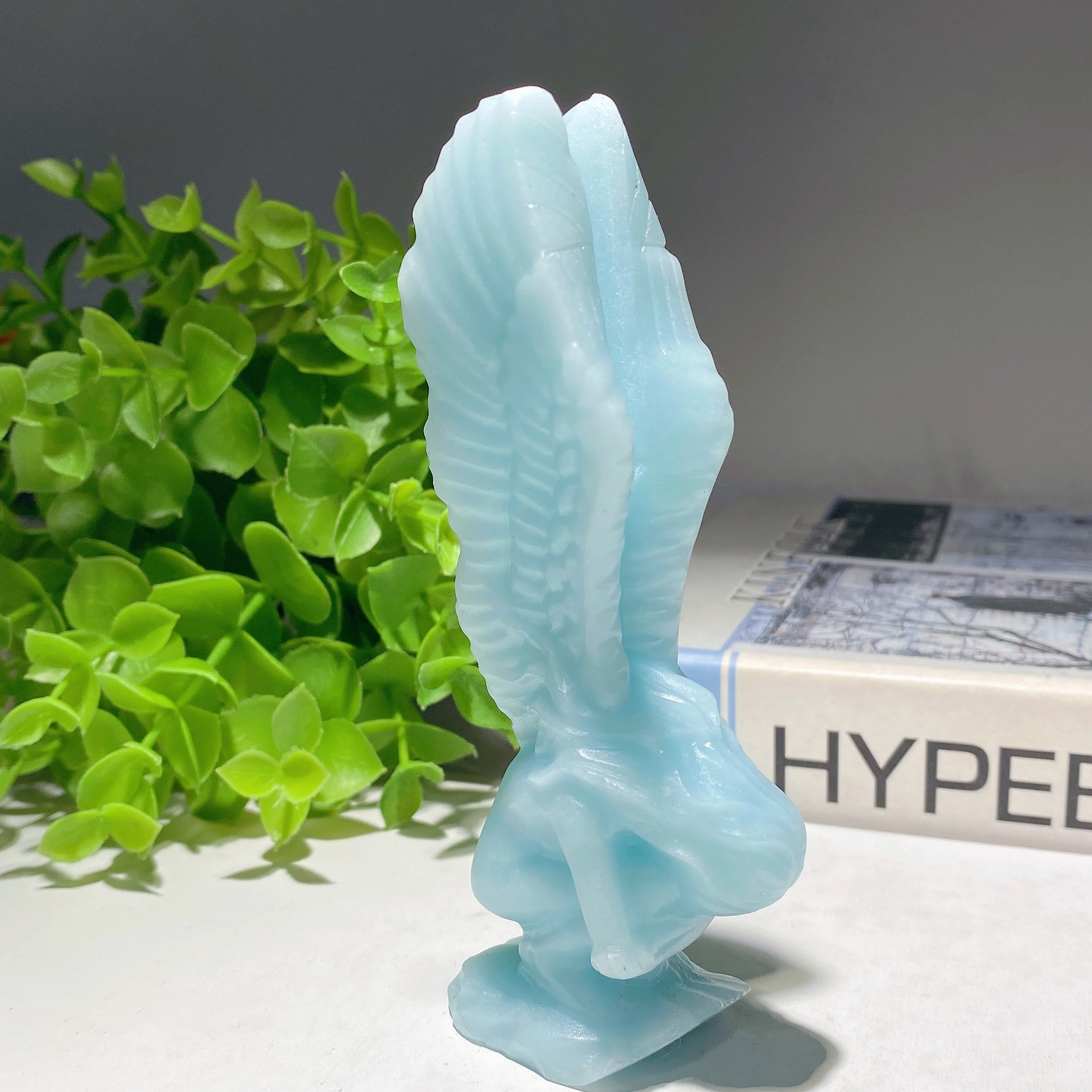 4.7 inch Mixed Crystal Healing Fairy Figurine Carving