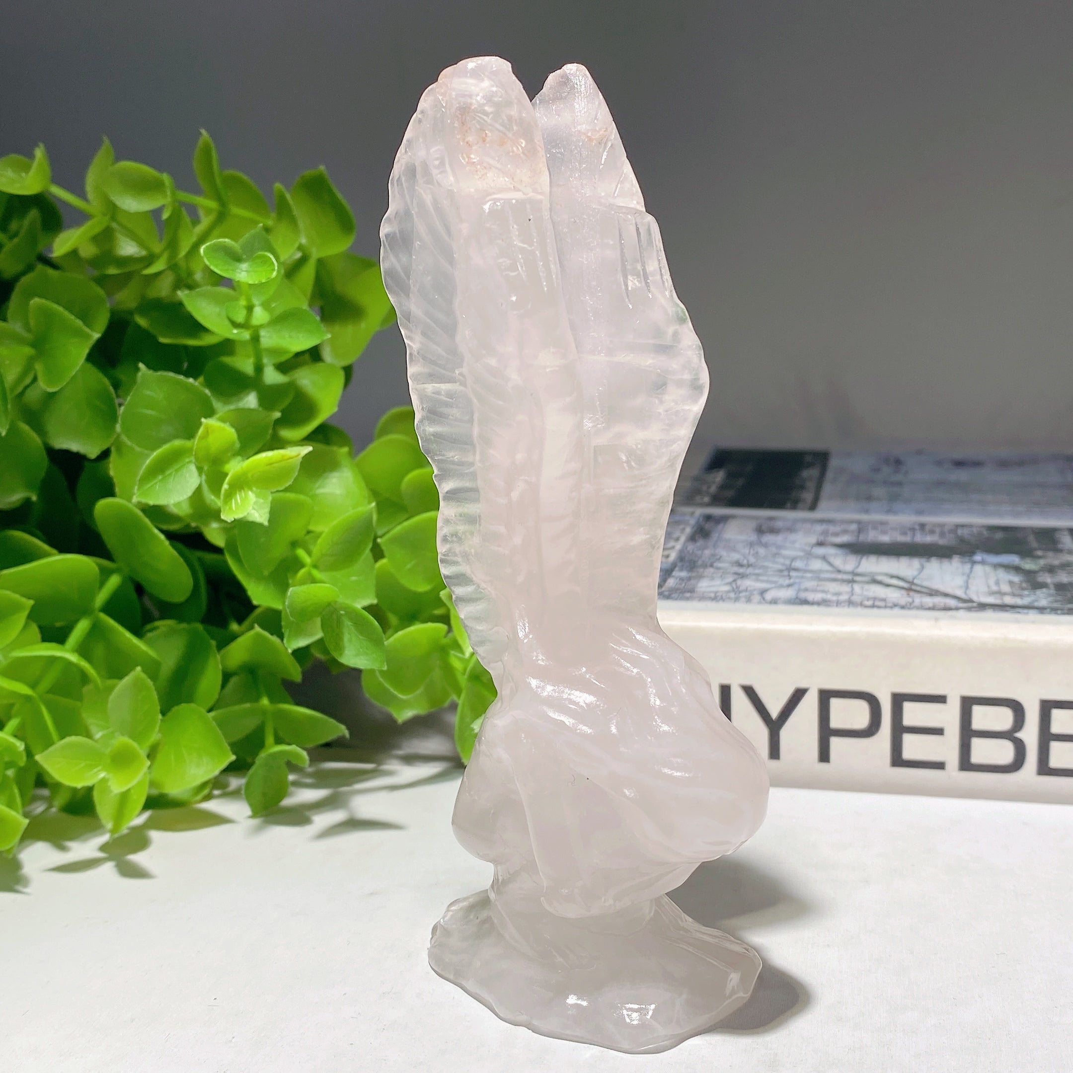 4.7 inch Mixed Crystal Healing Fairy Figurine Carving