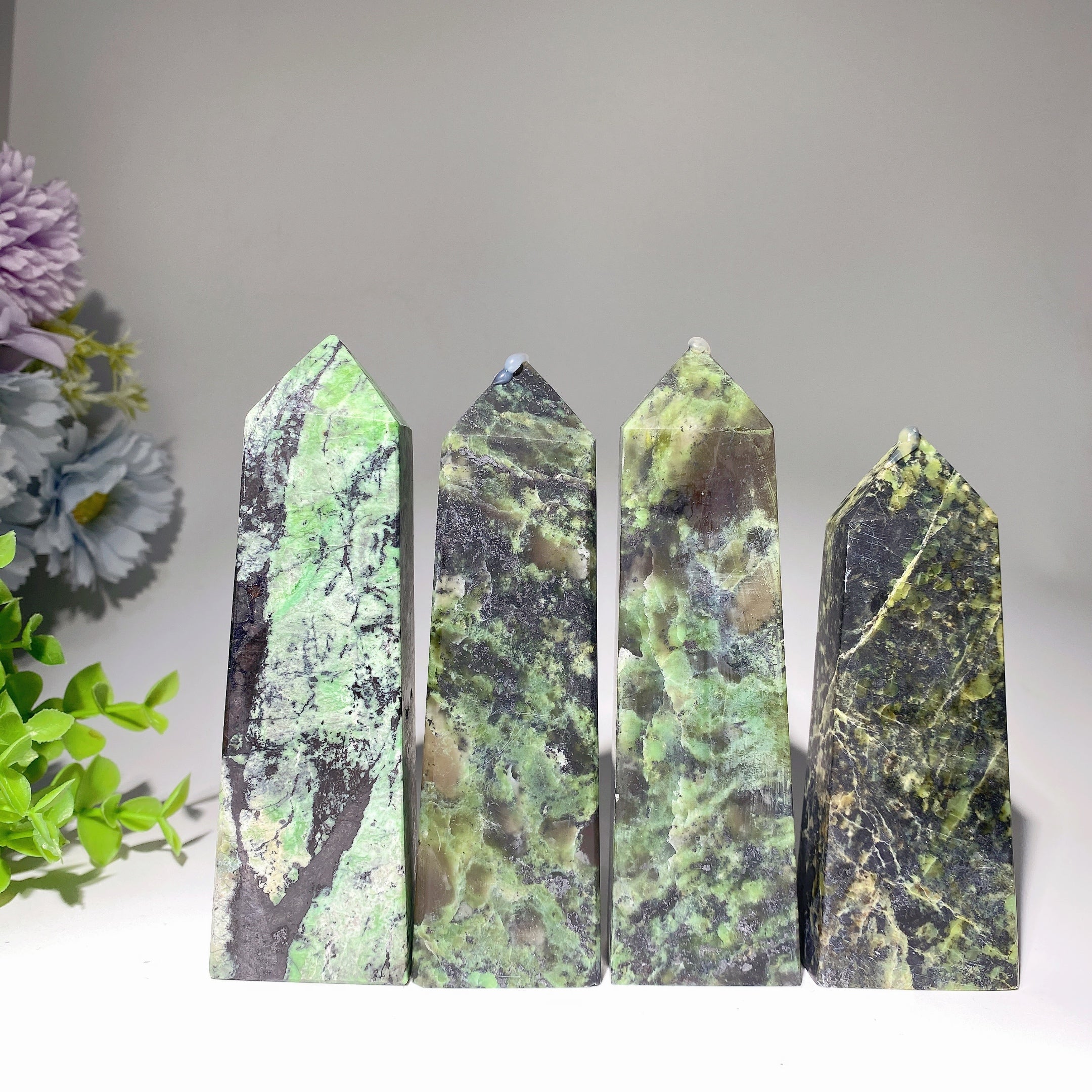 4.8-5.2in Jungle Turquoise Healing Crystal Tower