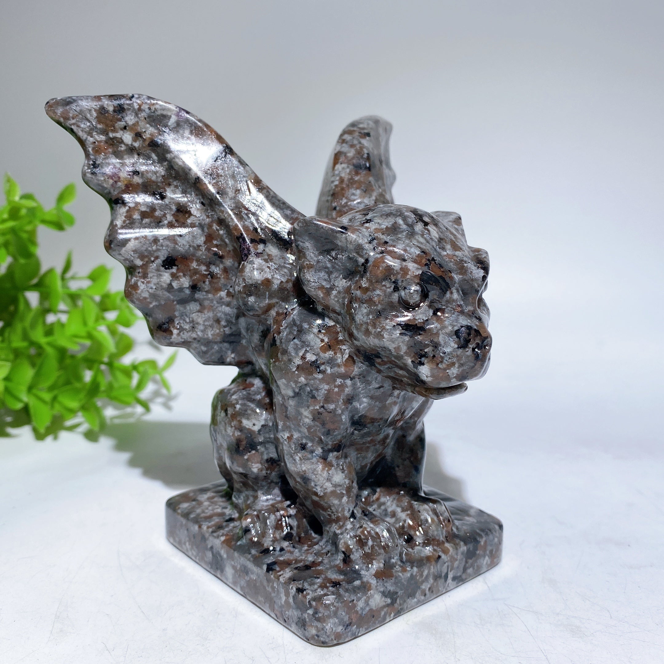 4.9" UV Reactive Yooperlite Gargoyle Crystal Figurine