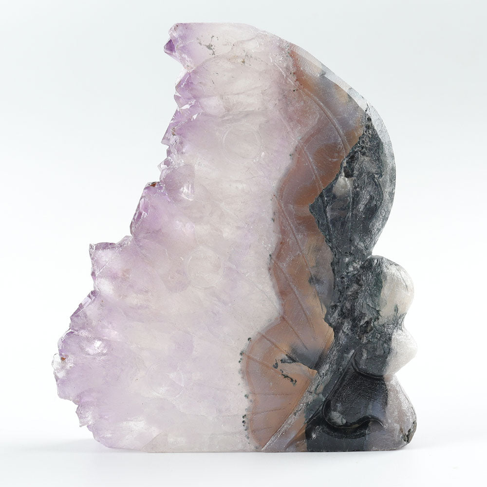 4 Inch Amethyst Crystal Cluster Stone for Healing