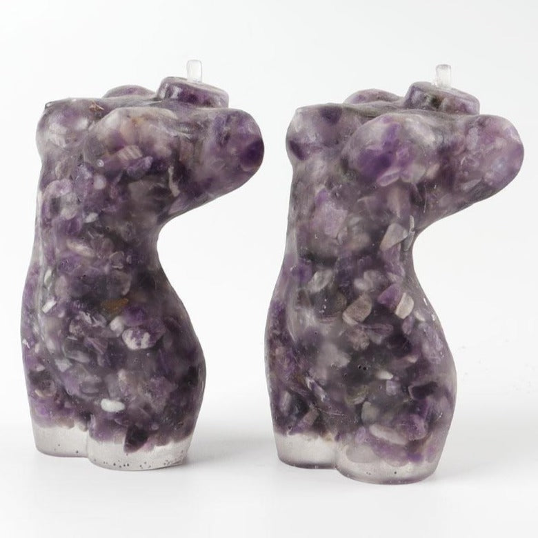 4-Inch Amethyst Crystal Resin Model for Home Decor