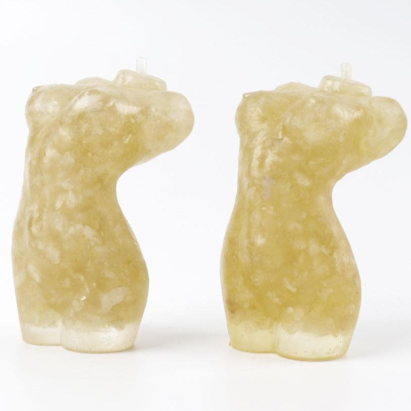 4-Inch Citrine Crystal Resin Sculpture for Home Decor