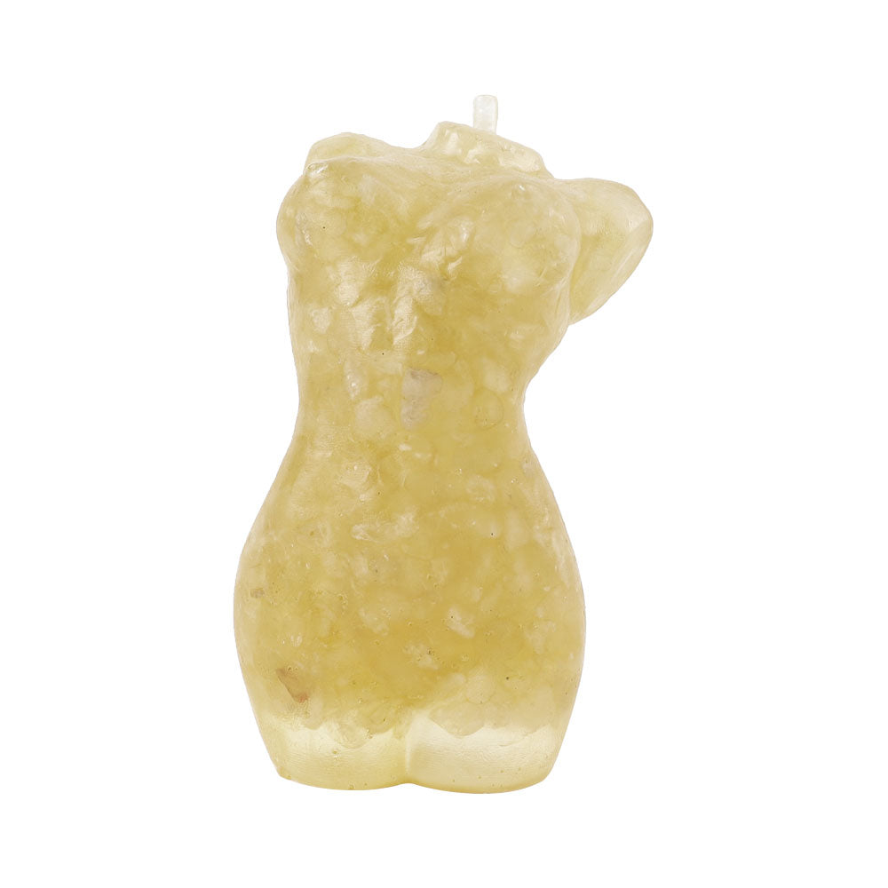 4-Inch Citrine Crystal Resin Sculpture for Home Decor