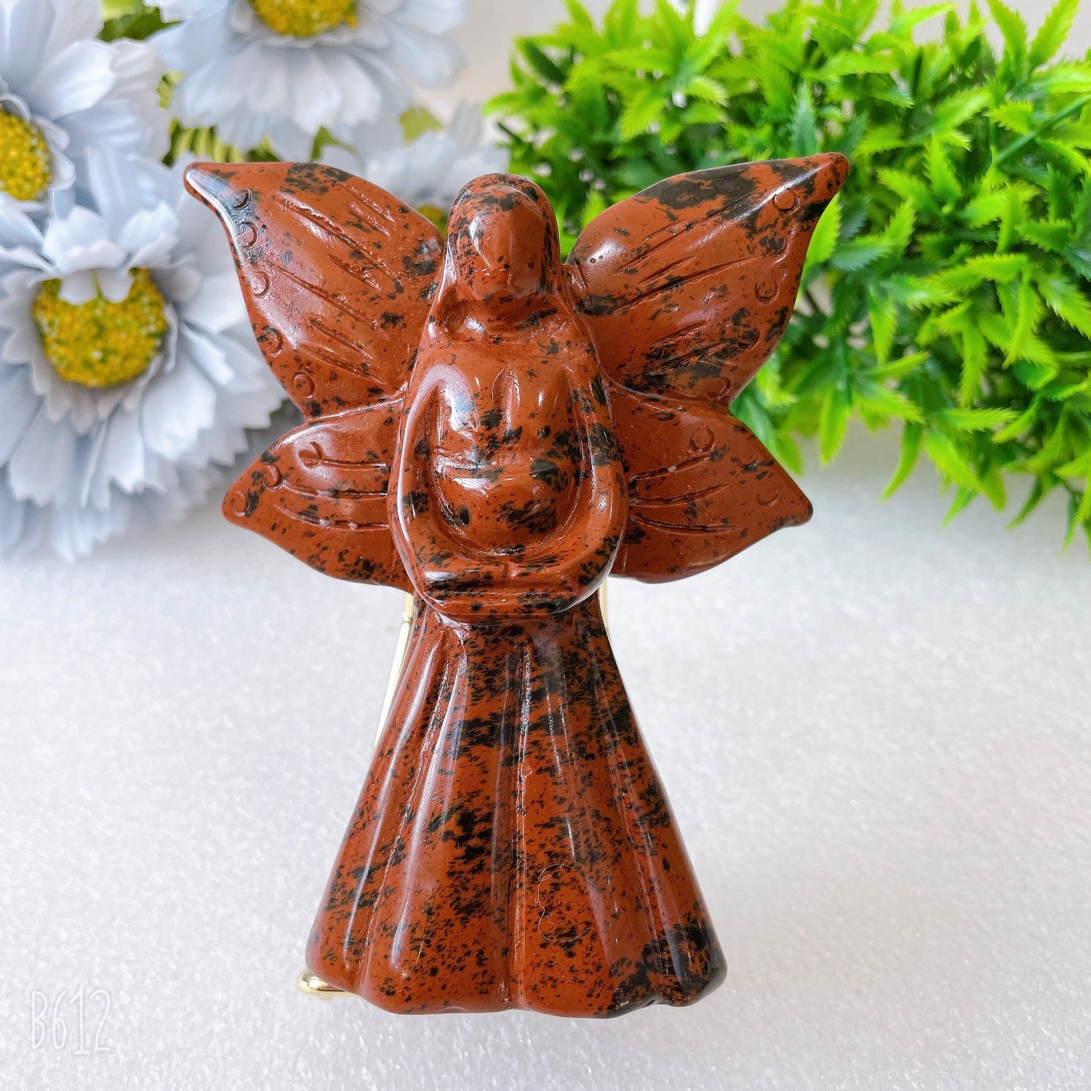 4-Inch Crystal Angel Carvings for Healing & Meditation