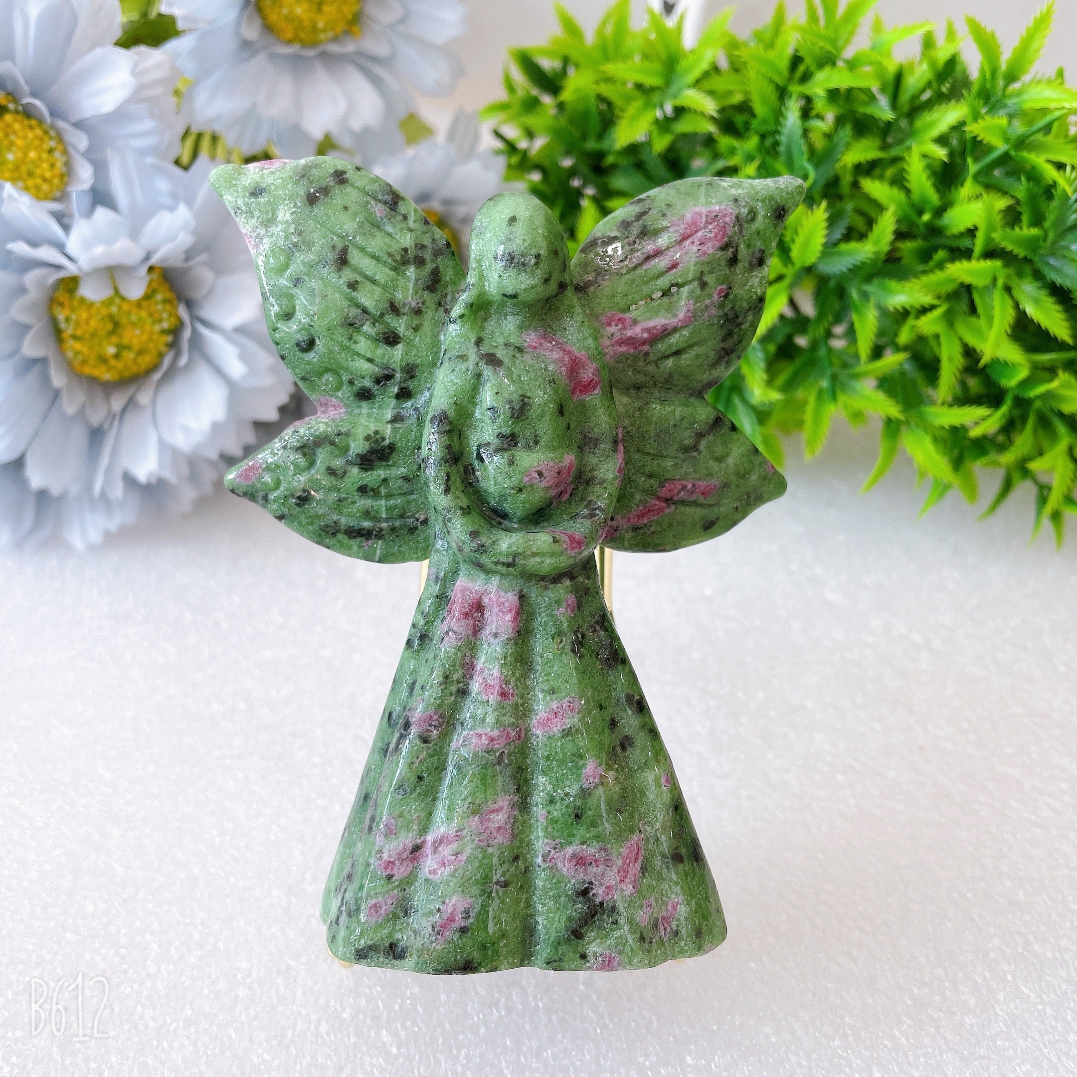 4-Inch Crystal Angel Carvings for Healing & Meditation