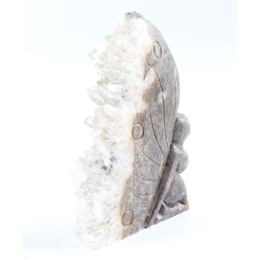 4-Inch Crystal Cluster Carving Fairy Stone
