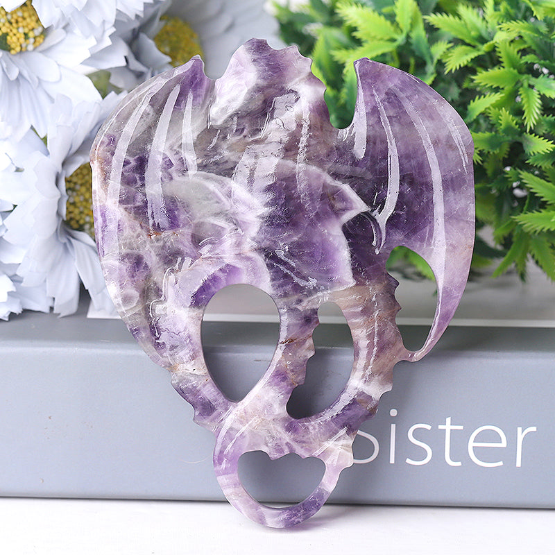 4-Inch Crystal Dragon Carvings | Healing Crystal Figurines