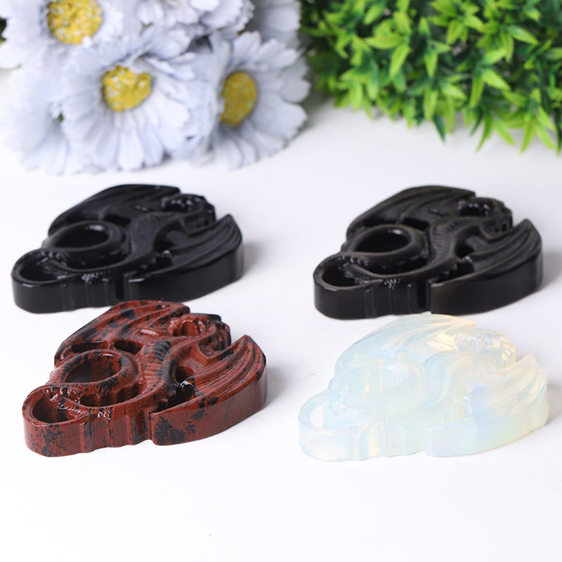 4-Inch Crystal Dragon Carvings | Healing Crystal Figurines