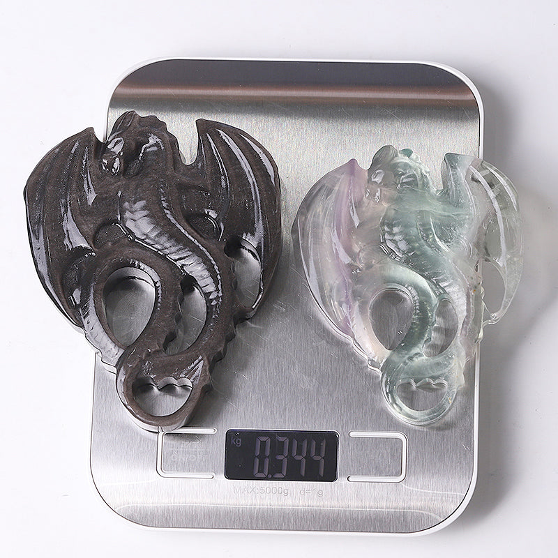 4-Inch Crystal Dragon Carvings | Healing Crystal Figurines