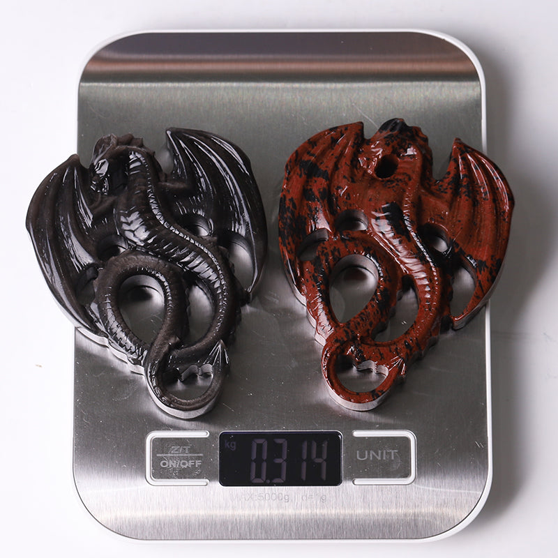 4-Inch Crystal Dragon Carvings | Healing Crystal Figurines