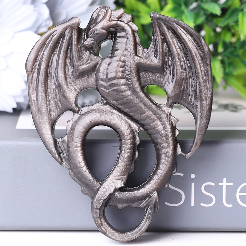 4-Inch Crystal Dragon Carvings | Healing Crystal Figurines