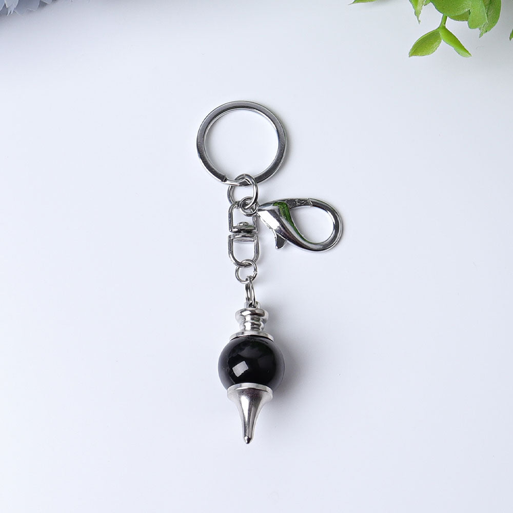 4-Inch Crystal Key Chain for Energy Cleansing Decor