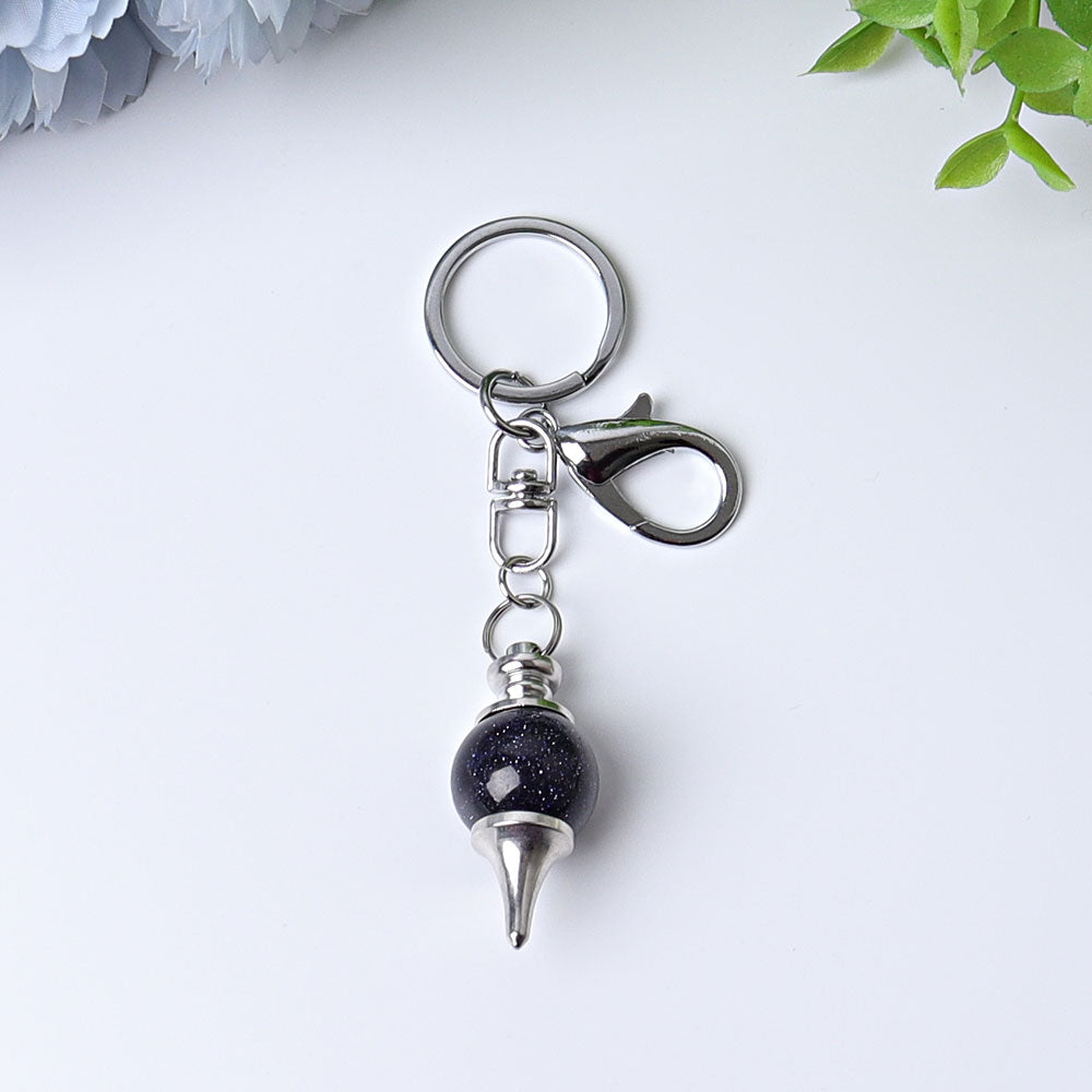 4-Inch Crystal Key Chain for Energy Cleansing Decor
