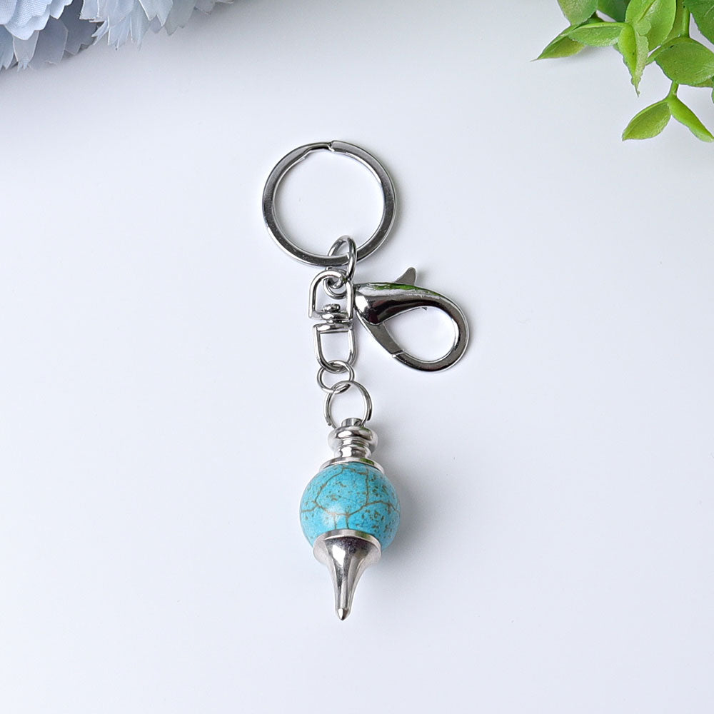 4-Inch Crystal Key Chain for Energy Cleansing Decor