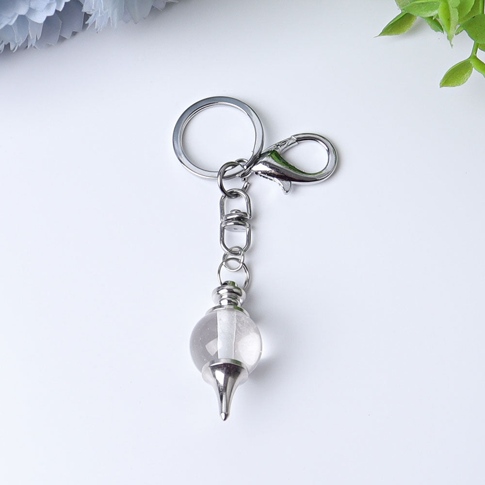 4-Inch Crystal Key Chain for Energy Cleansing Decor
