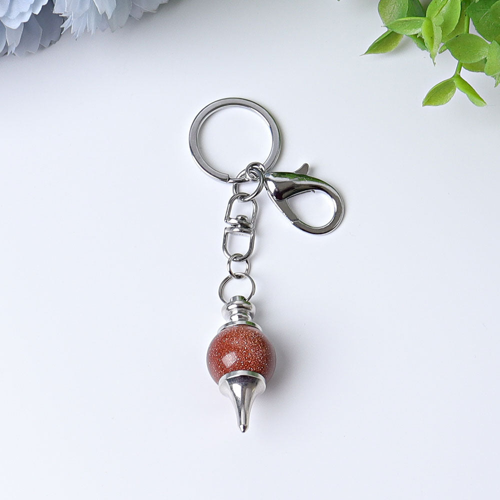 4-Inch Crystal Key Chain for Energy Cleansing Decor
