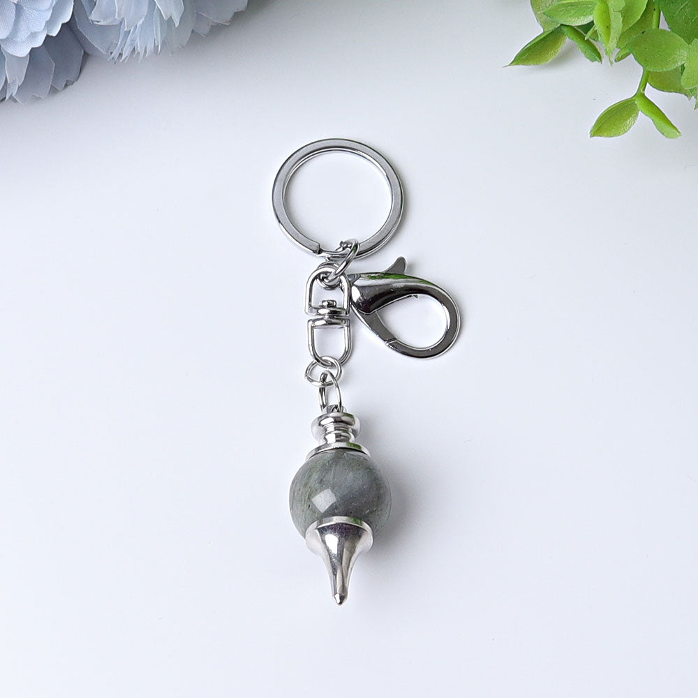 4-Inch Crystal Key Chain for Energy Cleansing Decor