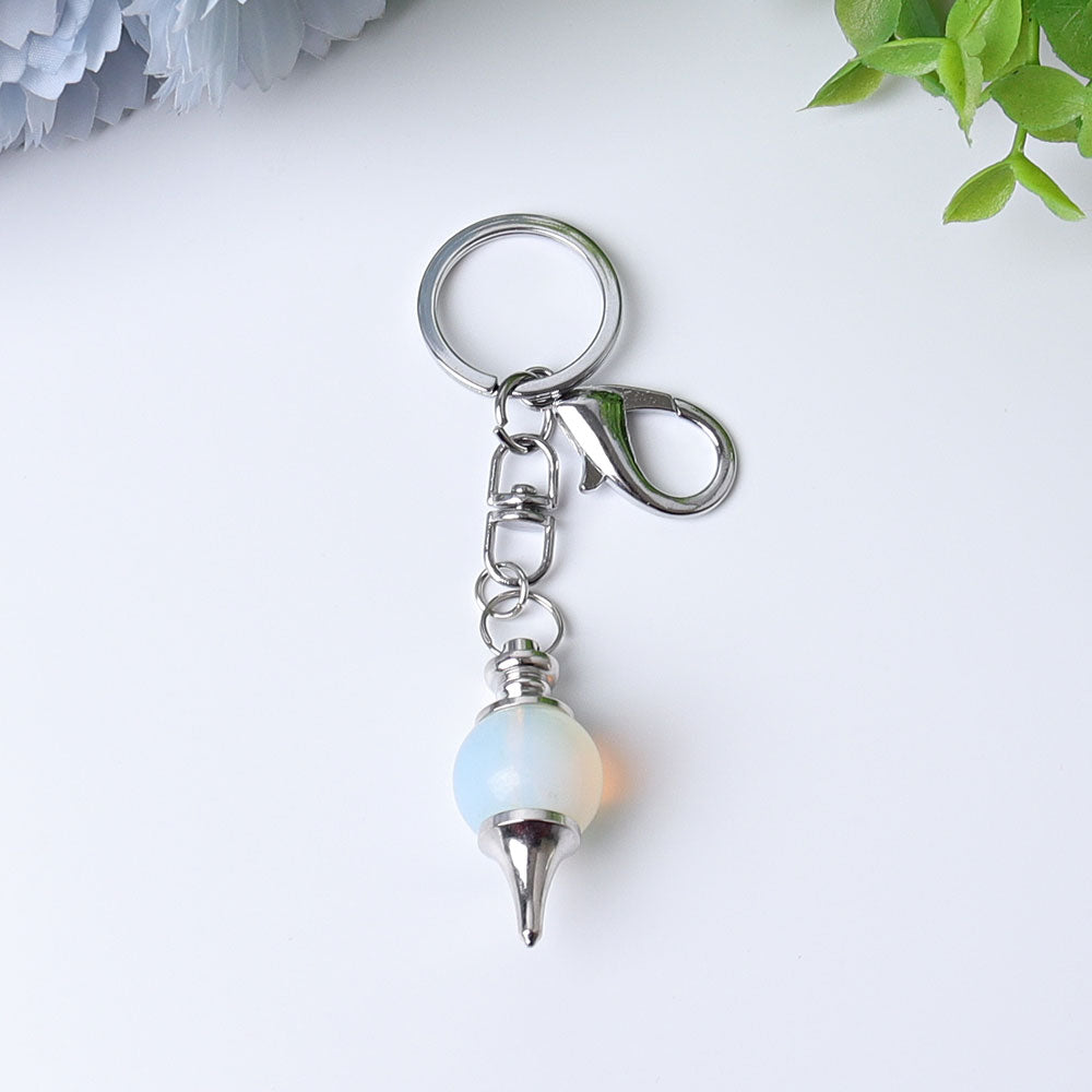 4-Inch Crystal Key Chain for Energy Cleansing Decor
