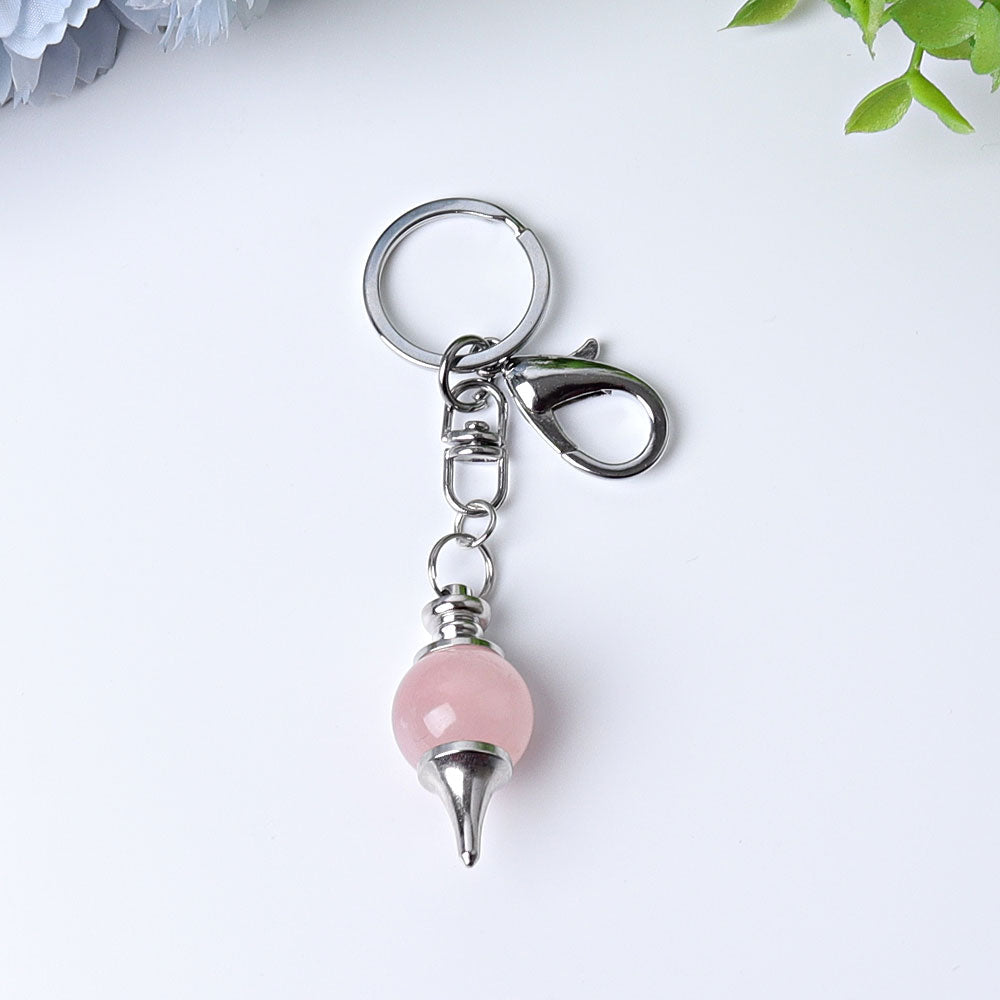 4-Inch Crystal Key Chain for Energy Cleansing Decor