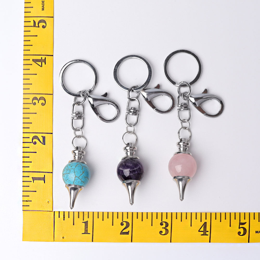 4-Inch Crystal Key Chain for Energy Cleansing Decor