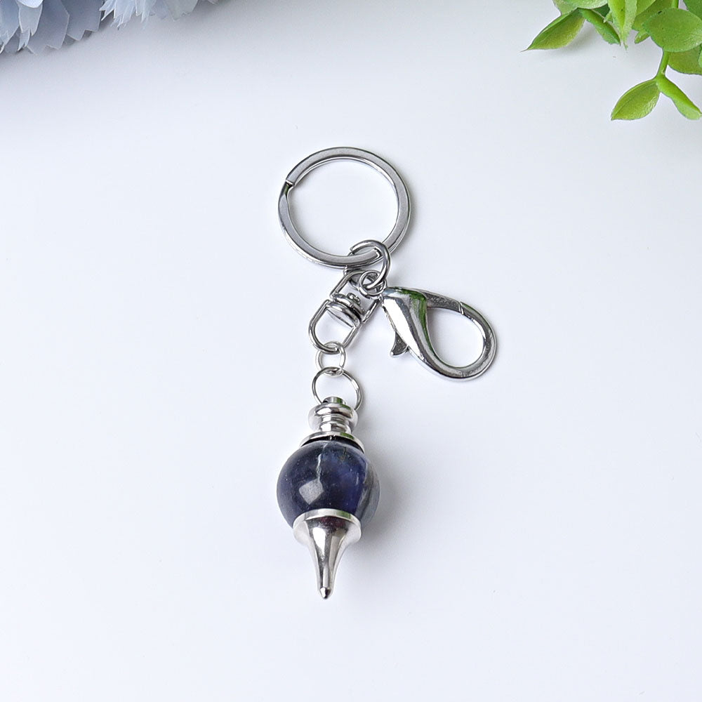 4-Inch Crystal Key Chain for Energy Cleansing Decor