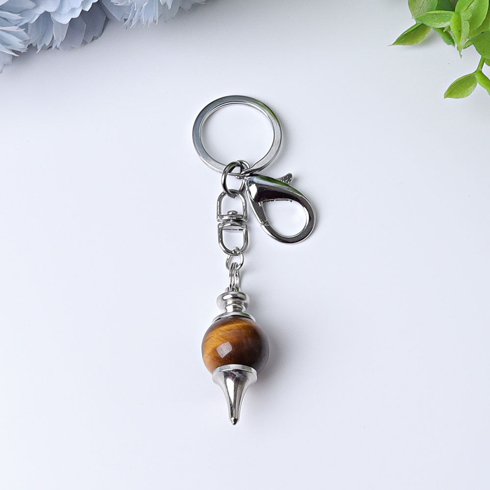 4-Inch Crystal Key Chain for Energy Cleansing Decor