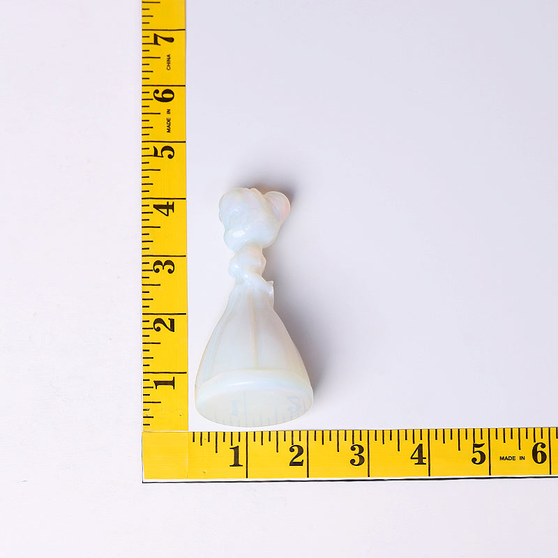 4-Inch Opalite Princess Crystal Figurine for Decoration