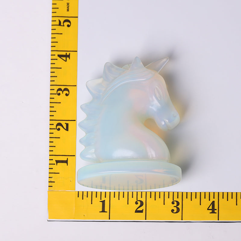 4 inch Opalite Unicorn Crystal Figurine for Collection