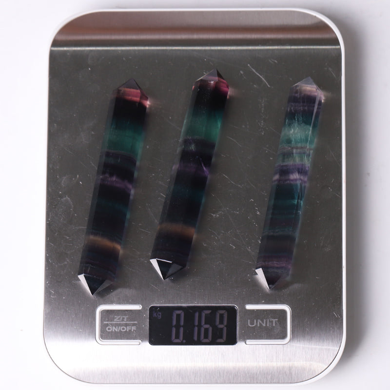 4 Inch Rainbow Fluorite Crystal Tower for Healing Energy