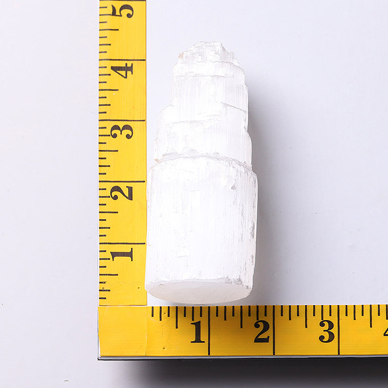 4 inch Selenite Crystal Tower for Meditation & Healing