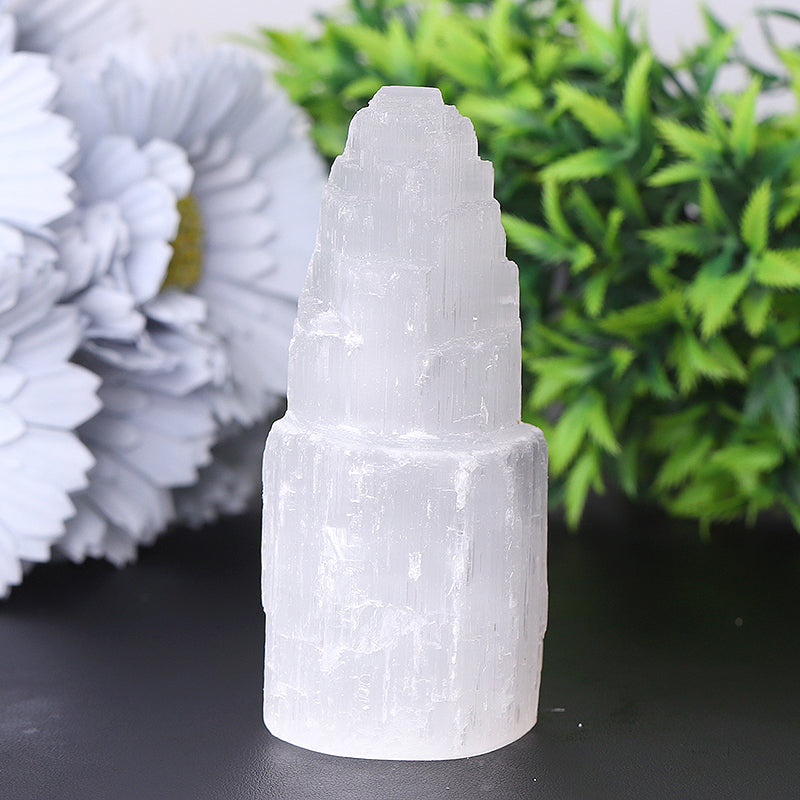4 inch Selenite Crystal Tower for Meditation & Healing