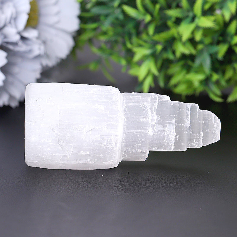 4 inch Selenite Crystal Tower for Meditation & Healing