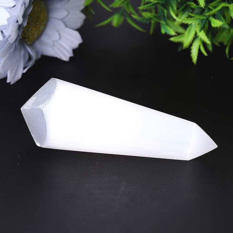 4-Inch Selenite Double Terminated Meditation Point