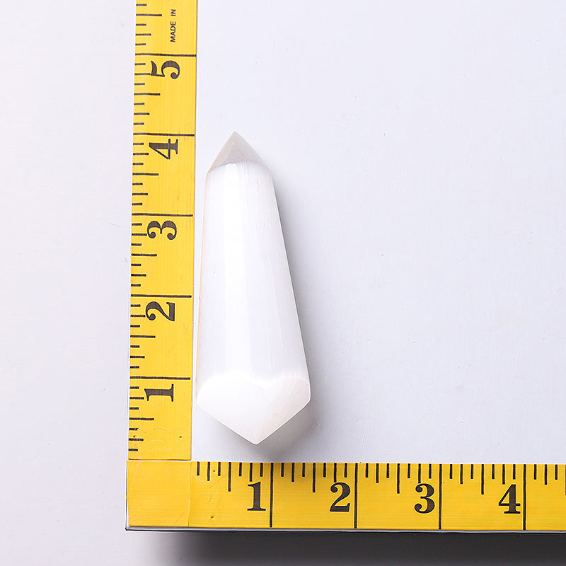 4-Inch Selenite Double Terminated Meditation Point