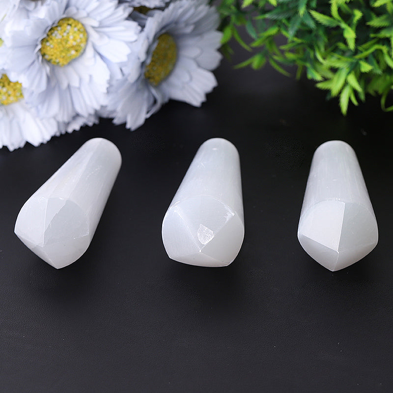 4-Inch Selenite Double Terminated Meditation Point