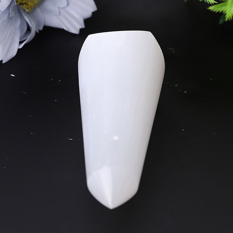 4-Inch Selenite Double Terminated Meditation Point