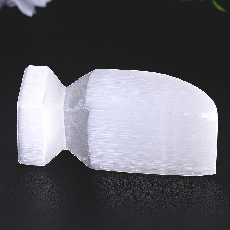 4 Inch Selenite Obelisk Crystal Point for Meditation