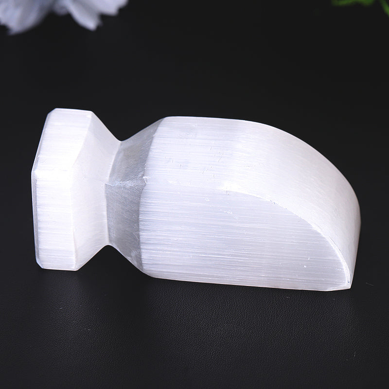 4 Inch Selenite Obelisk Crystal Point for Meditation