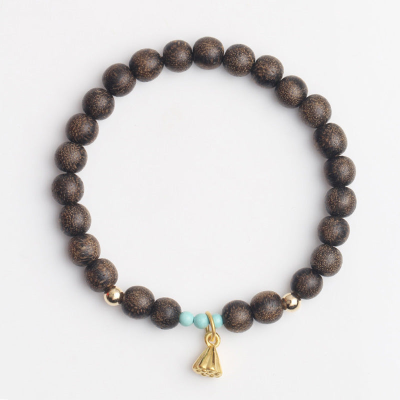 Agarwood Lotus Strength Bracelet for Balance & Calm