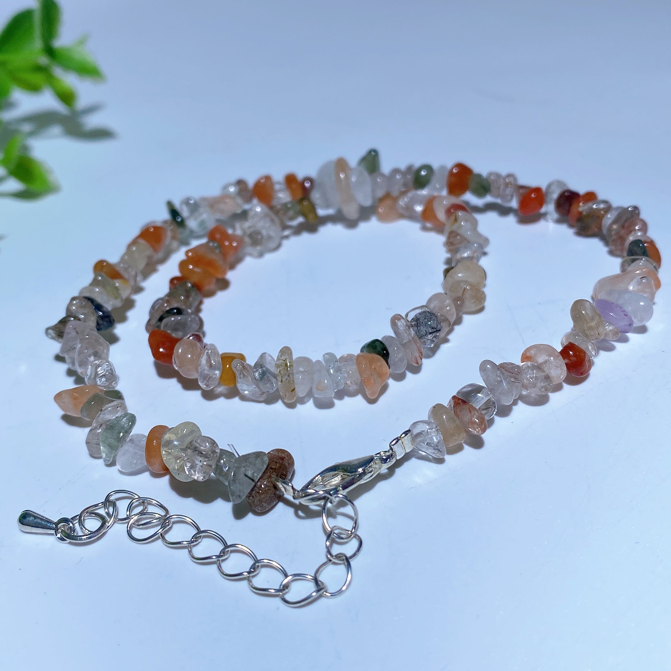 40cm Mixed Crystal Chips Spiritual Healing Necklace