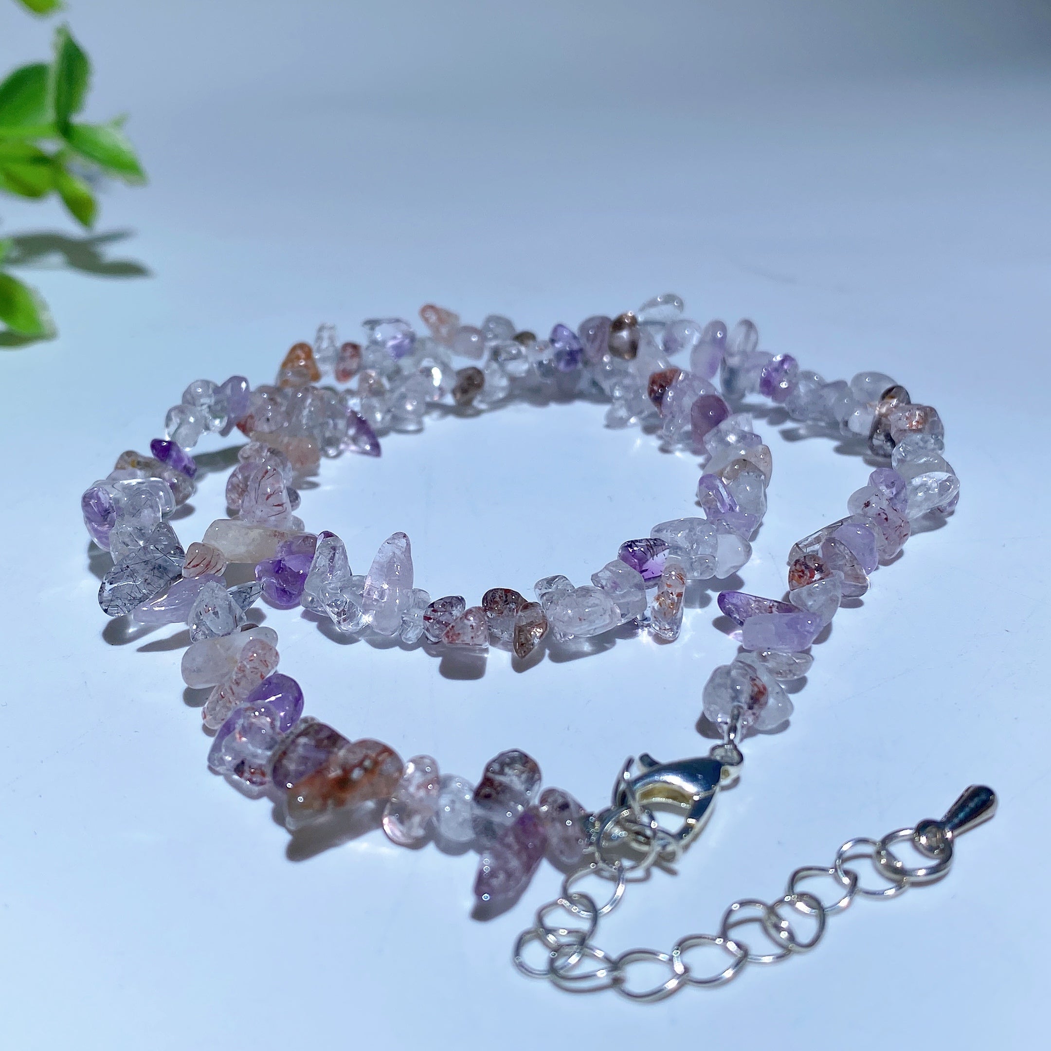 40cm Mixed Crystal Chips Spiritual Healing Necklace