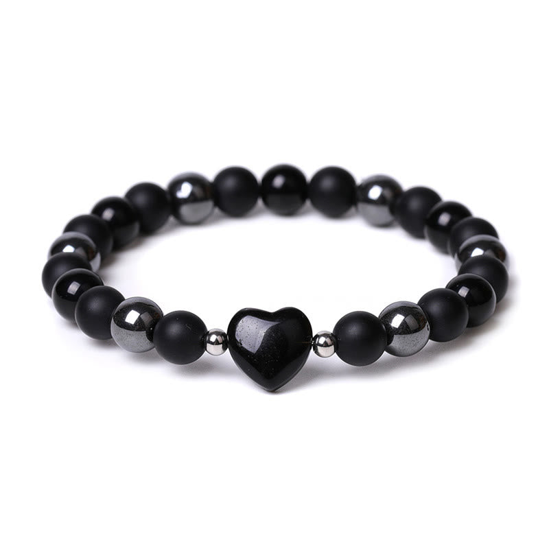 Black Onyx & Tiger Eye Protection Bracelet 8mm Beads