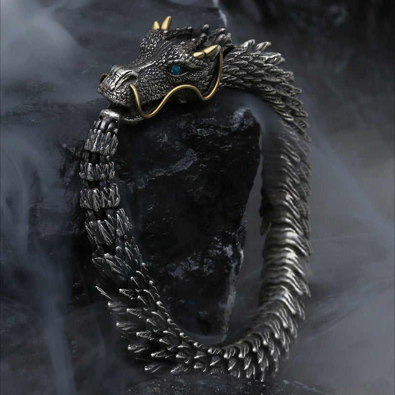 Nordic Dragon Handmade Luck And Protection Chain Bracelet