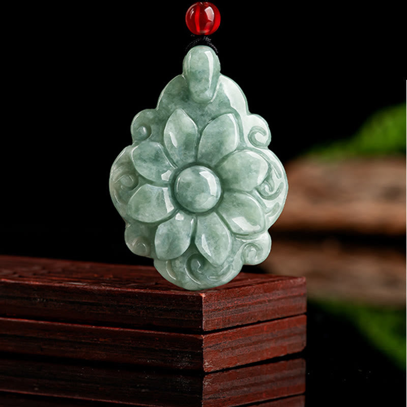 Natural Jade Luck Pendant Necklace | Prosperity & Abundance