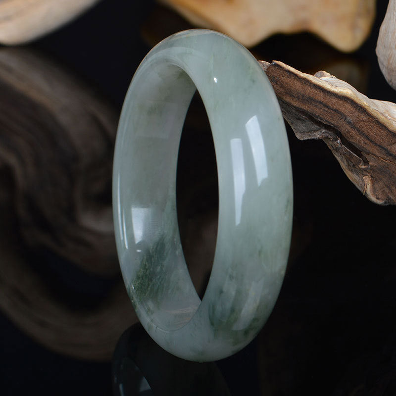 52mm Natural Jade Bracelet for Luck and Prosperity