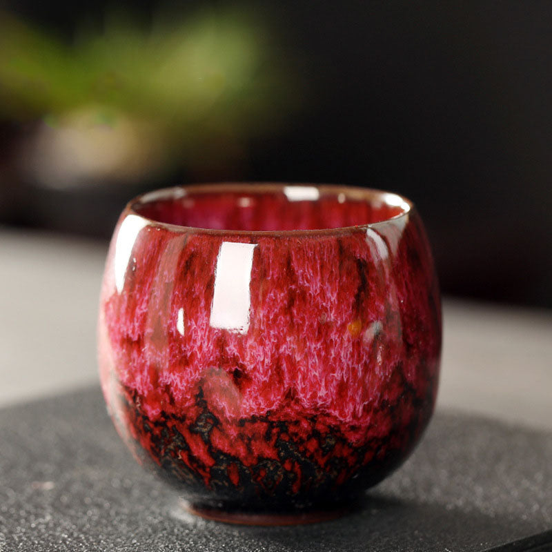 Multicolored Kiln Change Jianzhan Ceramic Tea Cup 110ml