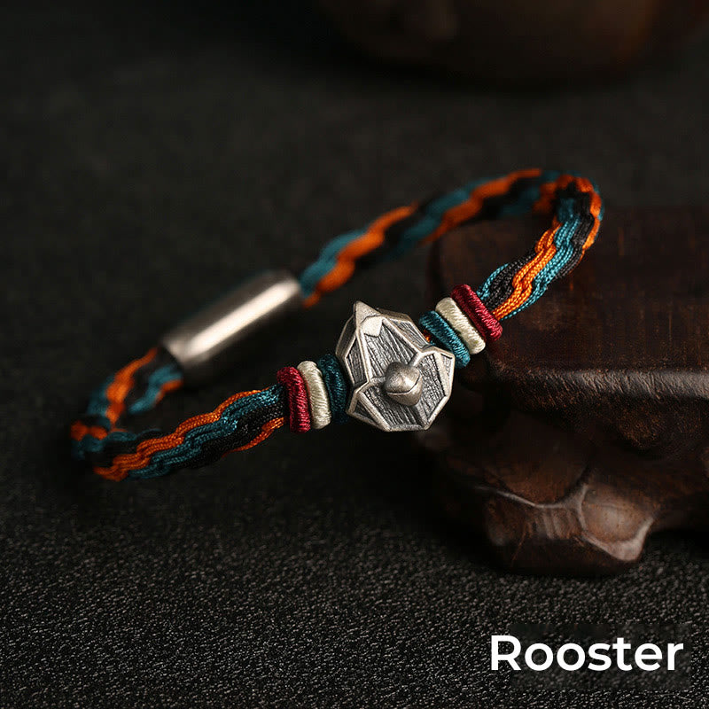 Unisex Chinese Zodiac Reincarnation Knot Bracelet | Sterling Silver