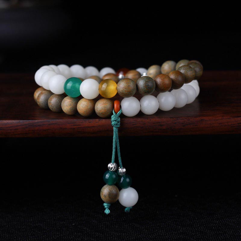 8mm Green Sandalwood Bodhi Seed Luck Bracelet