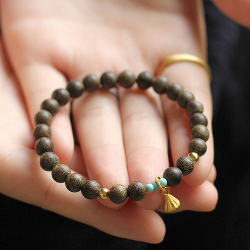 Agarwood Lotus Strength Bracelet for Balance & Calm